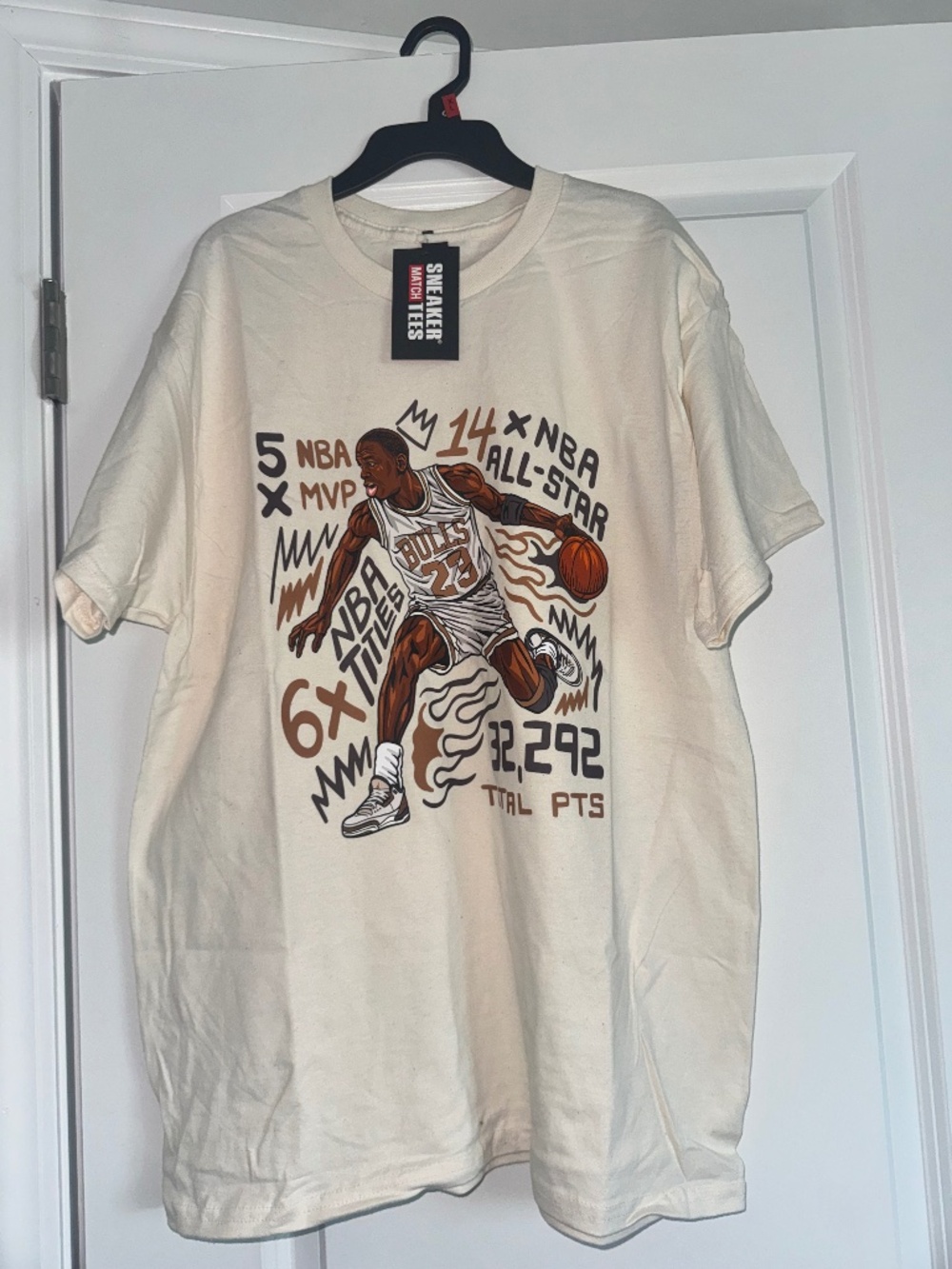 Beige Jordan Graphic T Shirt
